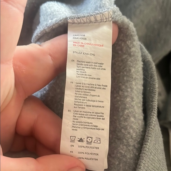 Gray University Kids Sweatshirt - Picture 5 of 5